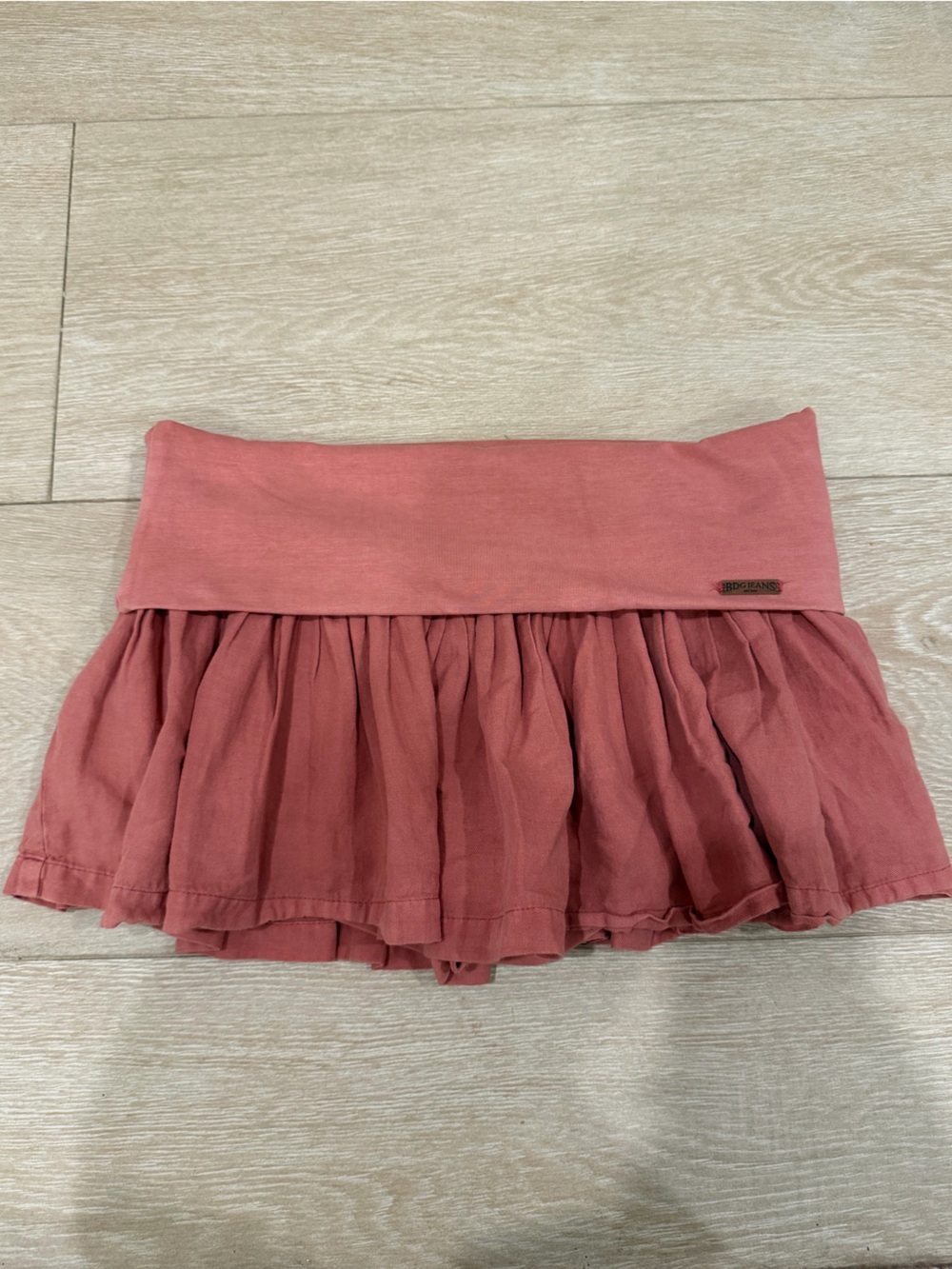 BDG Urban Outfitters Dusty Rose Ruffle Mini Skort